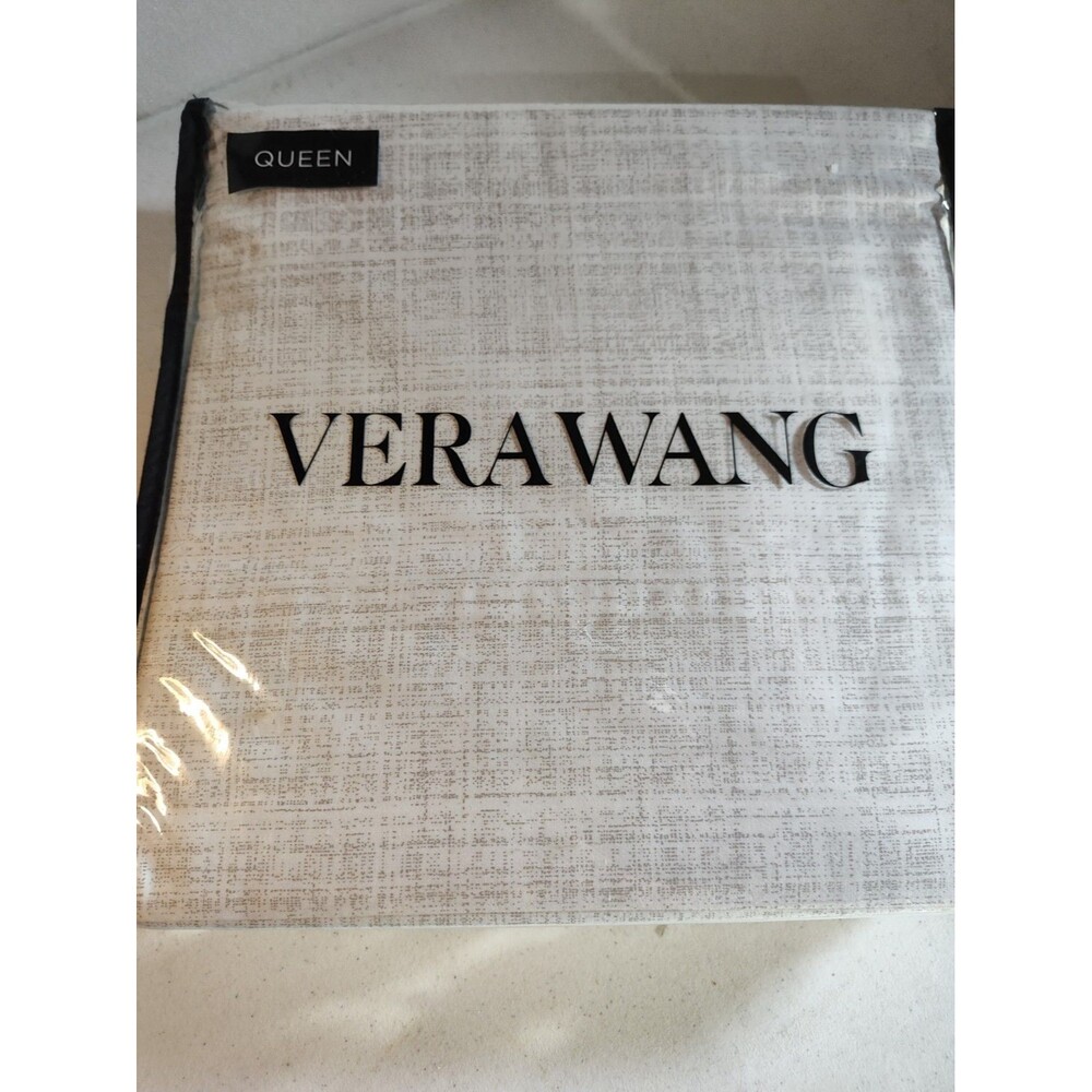 Vera Wang Queen 4pc Luxurious Sheet Set Satin Weave  300 Thread 100% Cottn 1197